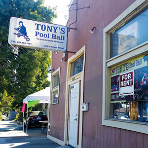 Silicon Alleys, Tonys Pool Hall, San Jose, Northside Neighborhood, Metroactive