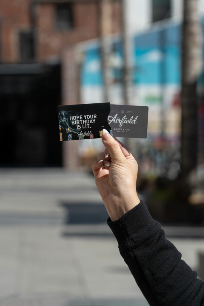 order cannabis online, gift cards, airfield supply co