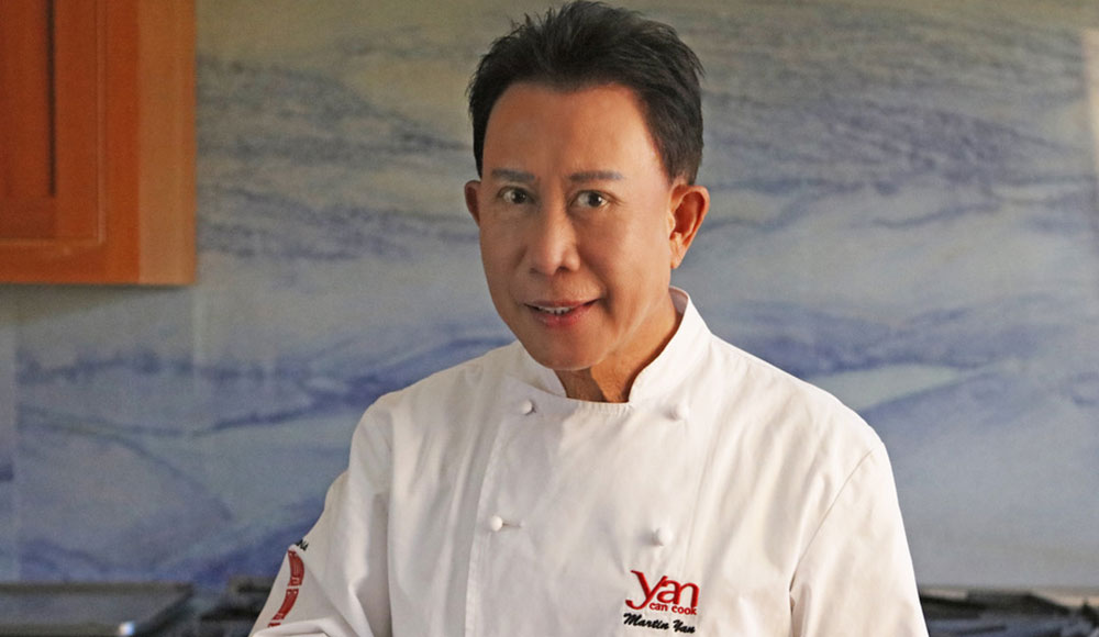 Man wearing a chef jacket