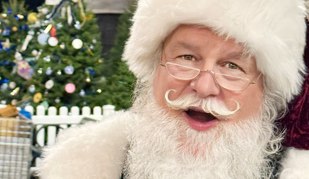 Man dressed up as Santa Claus