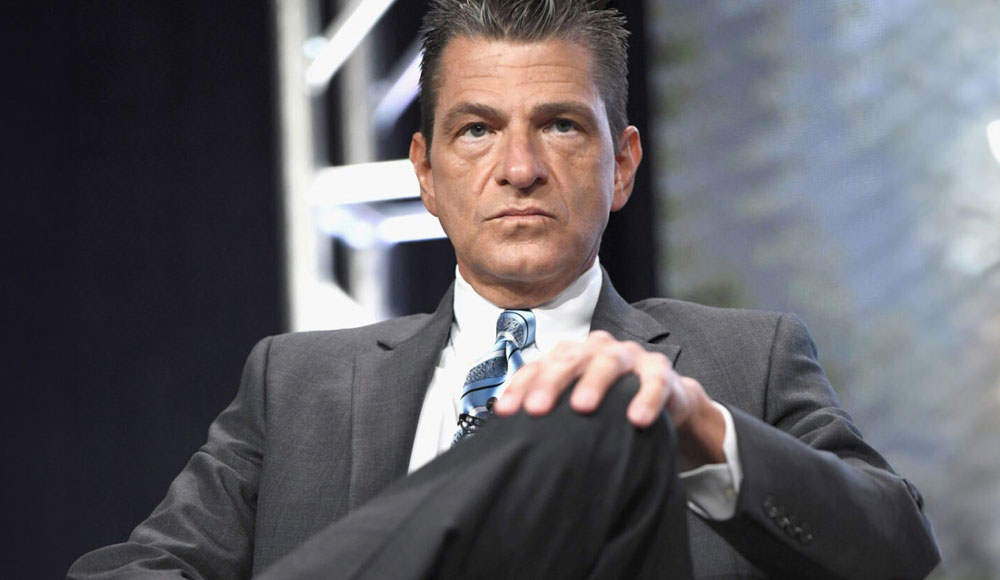 Man staring intently at the camera