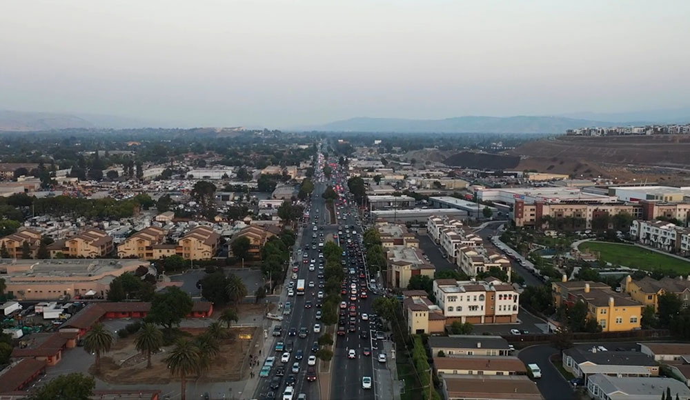 Aerial view of San Jose