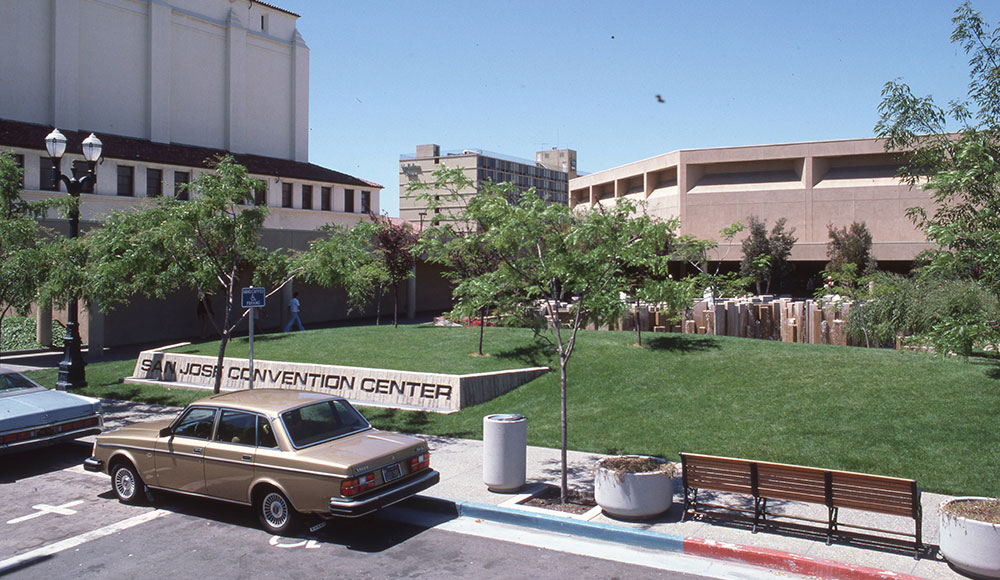 Archival color photo of San Jose Convention Center