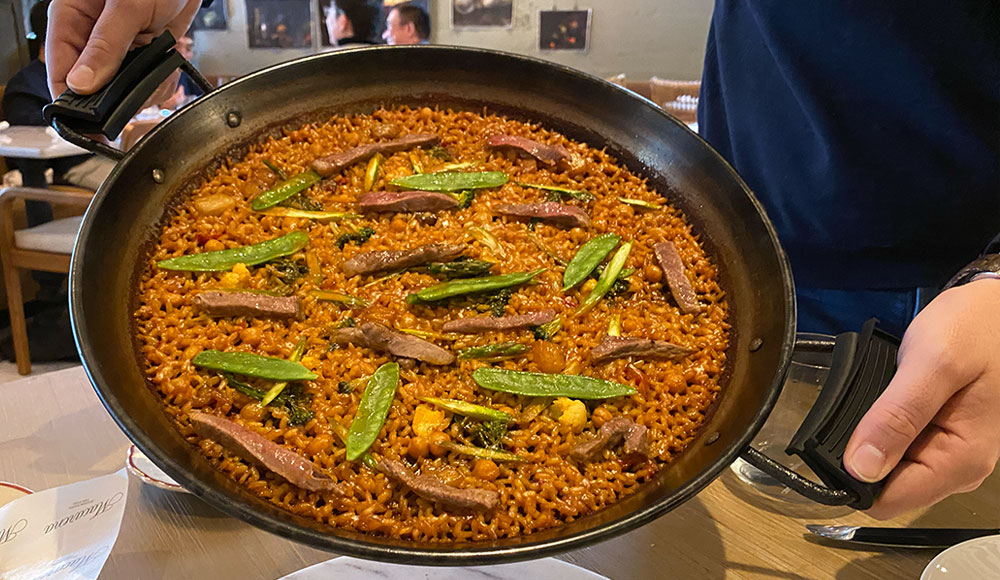 Plate of paella