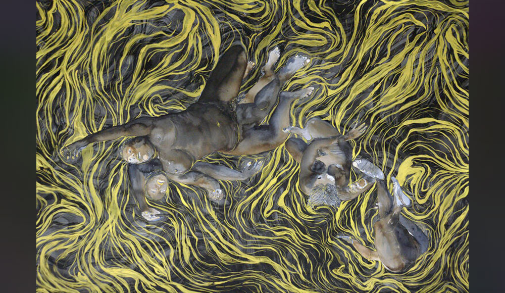 Painting by Kambui Olujimi