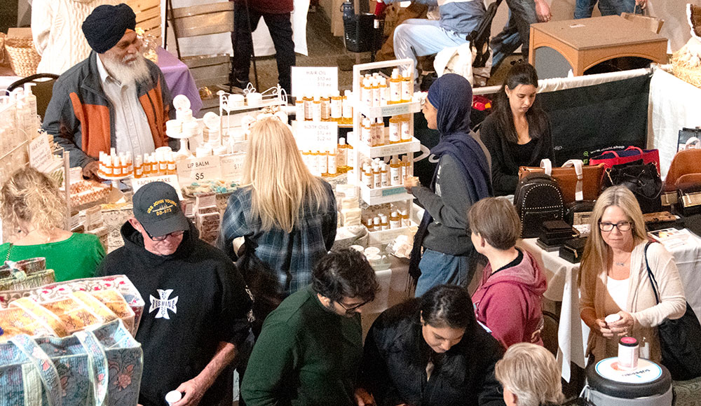 Vendors at a festival