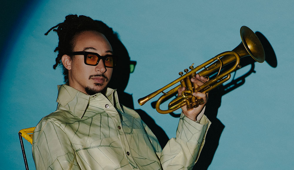 Man holding a trumpet