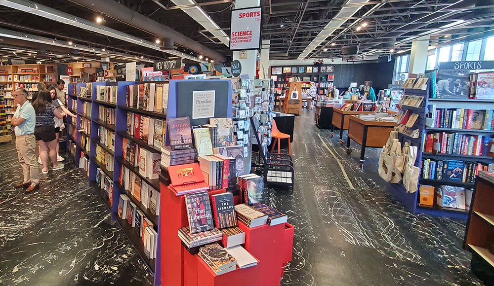 Interior of a bookstore